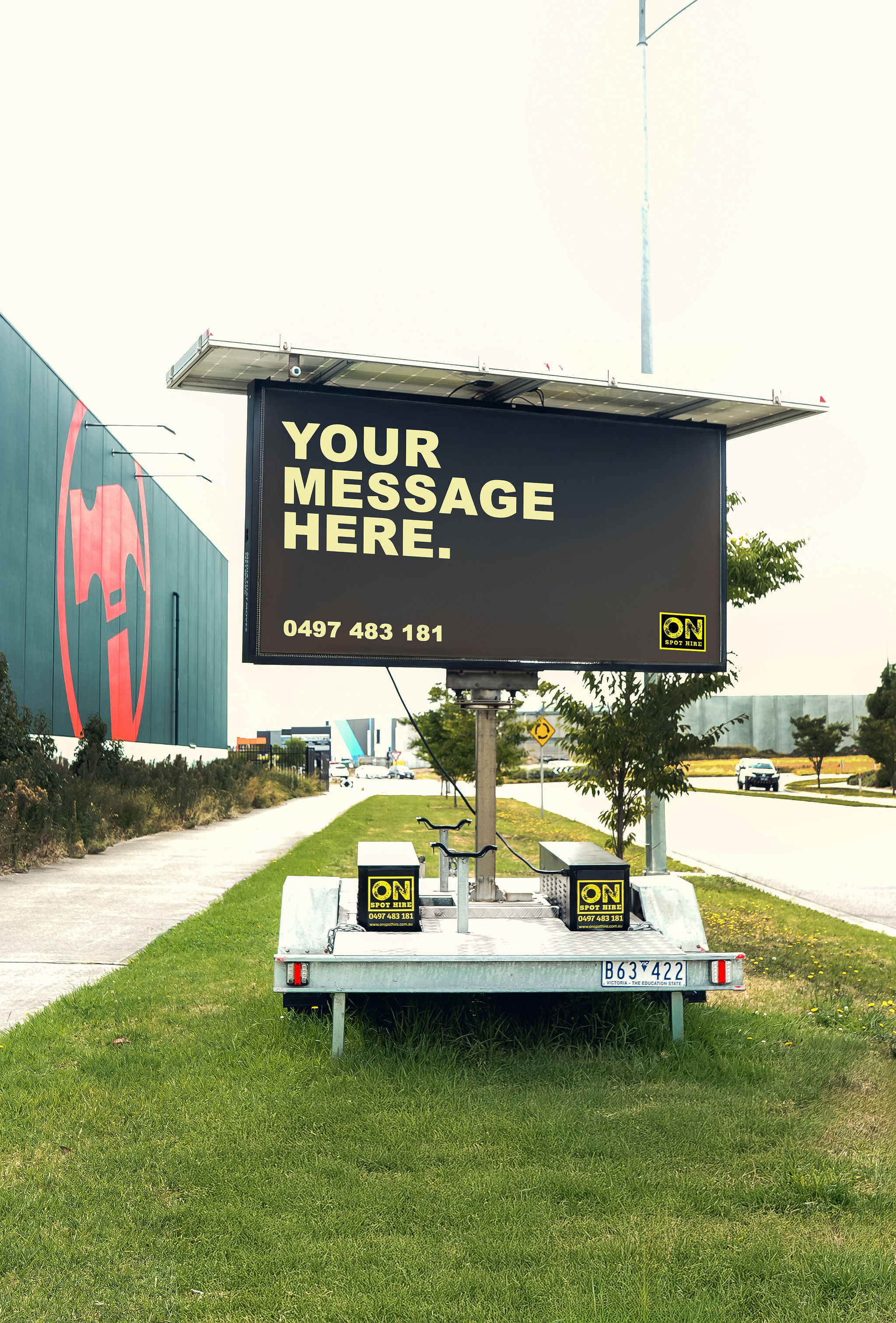 Solar24 video board deployed at a Frankston retail event