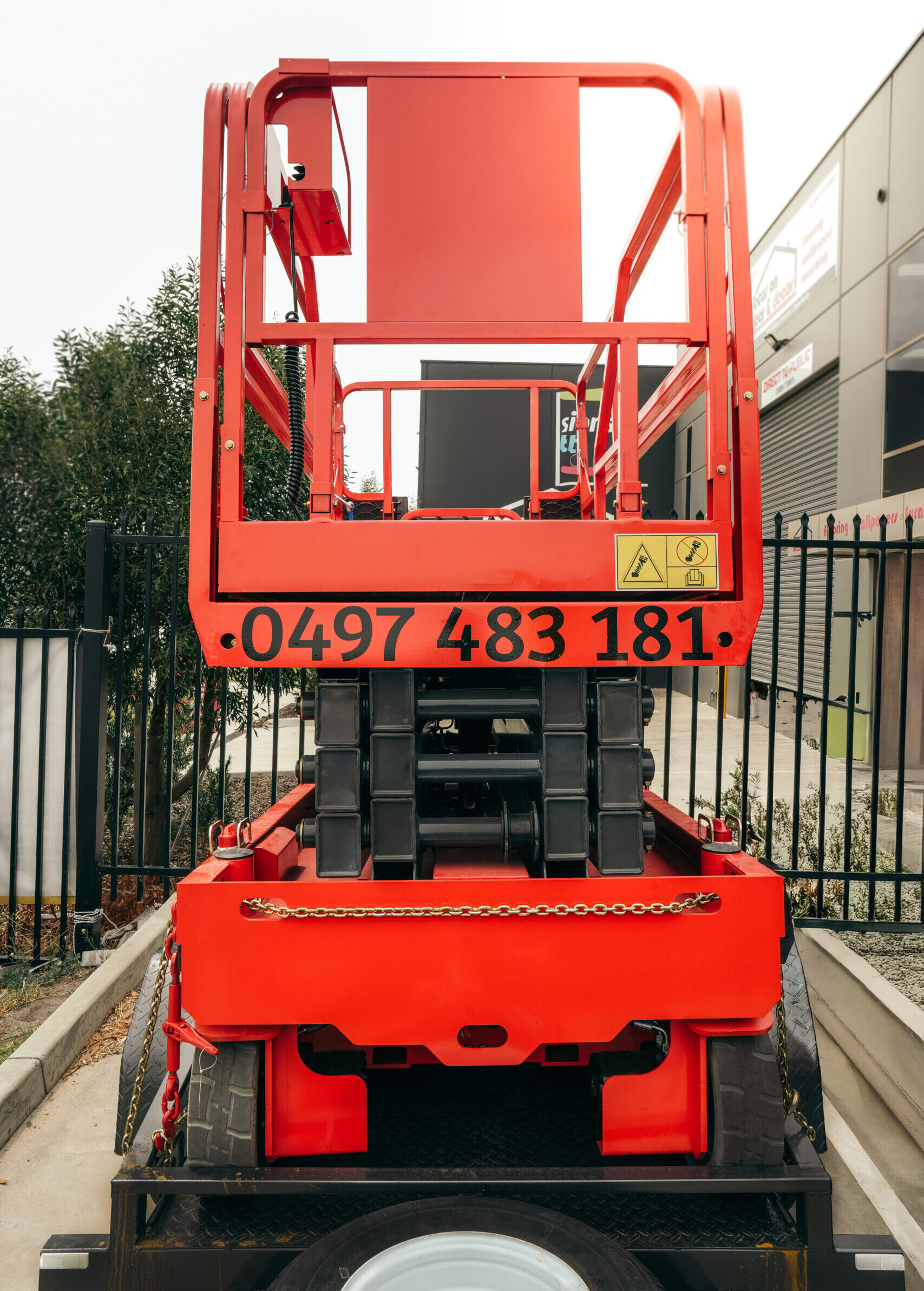 On Spot Hire scissor lift supporting access work on site